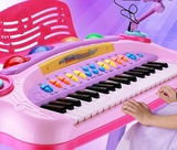 儿童架子鼓爵士鼓仿真音乐玩具敲打鼓乐器初学电子琴带麦克风凳子