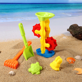 宝宝沙滩戏水套装带花洒带挖沙工具浴室玩沙戏水儿童洗澡玩具