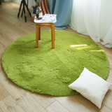 芦苇 丝毛客厅欧式圆形地毯瑜伽垫茶几垫儿童爬行毯满铺地毯