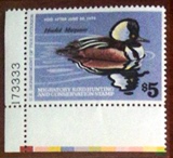 美国 1978 鸭票 鸟 1全大型精美 雕刻版 带边纸全品 斯目15美金