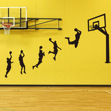 寝室墙贴篮球运动贴纸床头沙发墙装饰体育馆扣篮个性化创意投篮贴