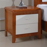实木床头柜特价简约现代橡木床头柜整装原木地中海床边储物柜