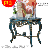 欧美娜新款美式古典门厅玄关桌欧式实木玄关台沙发背几走道装饰桌