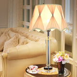 新款简欧奢华水晶台灯 高档现代欧式客厅台灯 浪漫温馨卧室床头灯