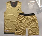 乔丹 NIKE AIR JORDAN篮球服套装男夏季团购定制运动队服球衣DIY