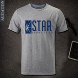 纯棉圆领短袖T恤男夏季闪电侠STAR巴里同款尖端科技实验室