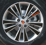 荣威360轮毂贴 荣威360轮胎改装贴纸碳纤维贴纸钢圈车贴装饰保护