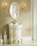 英皇凯迪卫浴 欧式柜腿60/0.6米铂金银橡木浴室柜陶瓷大面盆包邮