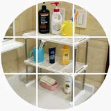 厨房迷你置物架简易办公书桌面小架子卫生间塑料收纳架多层整理架