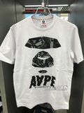 小熊香港代购  Aape  16春 男 迷彩猿人字母印花反光T恤2565