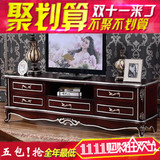 欧式电视柜大理石面美式法式实木客厅电视桌影视柜地柜矮柜组合