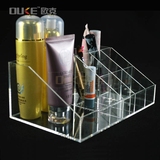 欧克亚克力化妆品收纳盒  透明多格有机玻璃盒桌面储物盒储存盒子