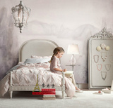 欧式古典美式乡村法式田园实木雕花雕刻白色公主床儿童床1.5床
