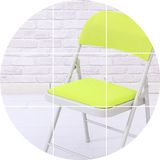 折叠塑料椅子办公培训电脑椅折叠椅塑料胶白色椅子时尚职员会展椅