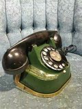西洋古董收藏品欧洲回流1940年老拨盘电话机欧式老转盘座机老物件