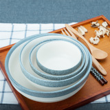 若素生活日式骨瓷器餐具面碗米饭碗大号汤碗欧式陶瓷家用套碗套装