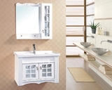 美式 浴室柜吊柜简欧洗手洗脸盆柜组合现代简约欧式挂墙pvc小户型