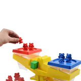 小熊科学天平玩具 儿童桌面游戏 早幼教益智砝码平衡玩具宝宝识数