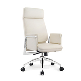 好环境白色真皮老板椅可躺 时尚大班椅办公椅子 简约电脑椅家用