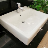 北京TOTO正品洁具卫浴 LW709CB台桌上式方形台盆洗脸洗手洗漱面盆