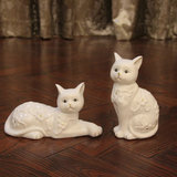 创意情侣猫咪新婚结婚礼物家居饰品陶瓷工艺品送礼高档实用摆件