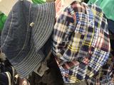【现货】HM北京童装代购 男女宝宝白色牛仔蓝彩色格子渔夫帽