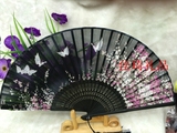 日式和风扇子折扇 畅销蝴蝶樱花系列 日式女扇送扇穗扇套 新上