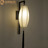 led现代新中式壁灯客厅卧室床头灯 装饰创意铁艺墙壁灯过道灯具
