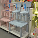 宜家代购玛莫特 儿童椅彩色宝宝塑料椅子靠背凳子幼儿园坐椅