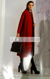 现货Marisfrolg玛丝菲尔2015冬代购女长款大衣红A1144445D原5980