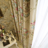 凯布琪诺-遮光欧式美式乡村田园卧室成品窗帘定制客厅阳台窗帘