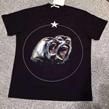 现货Givenchy Gvc 纪梵希 猴子狒狒猩猩 双猴 搞基猴五星短袖T恤