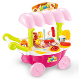 女孩过家家仿真超市厨房玩具 3-4-5-6岁儿童宝宝音乐灯光糖果车