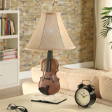 那澜多好 创意欧美式乡村田园客厅卧室书房床头灯小提琴台灯 桌灯
