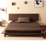 日式全实木1.51.8米双人大床 殴韩式现代简约1.2米单人床卧室家具