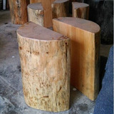实木大板配套天然杉木半墩支架脚架 根雕茶几大板茶桌枣木坐墩