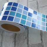 韩国腰线贴纸卫生间浴室自粘墙贴PVC踢脚线防水可移除厨房创意贴