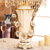 圣路堡创意欧式摆件卧室装饰品台灯摆件创意陶瓷台灯结婚礼物实用