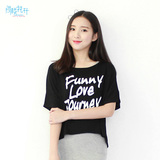 新款韩版夏季女士女装莫代尔蝙蝠袖宽松上衣短袖罩衫T恤百搭短袖