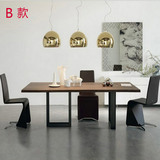 美式大型长会议桌复古工业风桌餐桌简约办公桌家具L7I