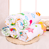 意婴堡婴儿浴巾宝宝卡通纯棉纱布浴巾新生儿童盖毯空调被毛巾