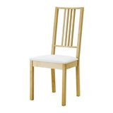 免费代购宜家代购 伯尔杰 椅子,桦木, 格博 白色舒适软座实木餐椅
