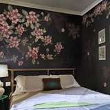 欧式复古大型壁画 客厅电视背景墙壁纸 温馨手绘卧室个性墙纸壁画