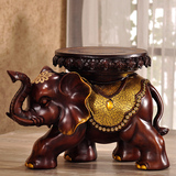 大象换鞋凳创意仿实木摆件招财客厅家居装饰品乔迁礼品工艺象凳子