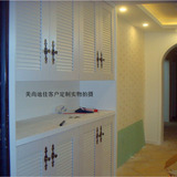 上海厂家直销现代简约定制鞋柜多功能不规则柜子百叶壁柜定制定做