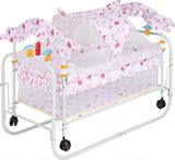 特价宝宝小床多功能便携婴儿床新生儿童床bb小铁床布艺摇篮床包邮