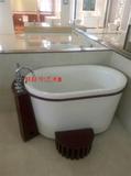 惠达卫浴浴缸1.35米惠达  龙头裙边独立浴缸 HD1321