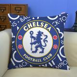 切尔西足球俱乐部周边棉麻抱枕队徽定制欧冠英超球迷礼物靠垫包邮