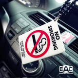 EAC定制hellaflush双面禁烟挂件HF改装汽车潮流后视镜挂坠挂链
