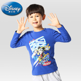 三枪迪士尼 2016春季新款男童长袖衫儿童圆领长袖衫